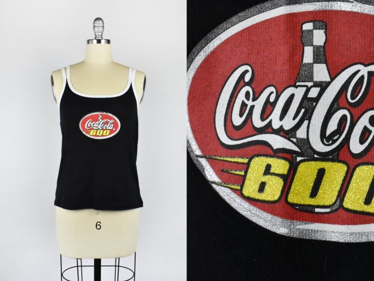 Coca Cola 600 Tank Top Usa Taille Moyenne Coton Shirt