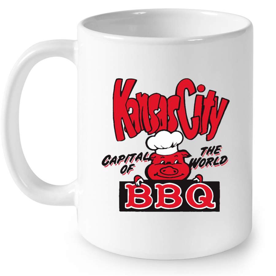 Kansas City Capital Of The World BBQ W – Full-Wrap Coffee White Mug