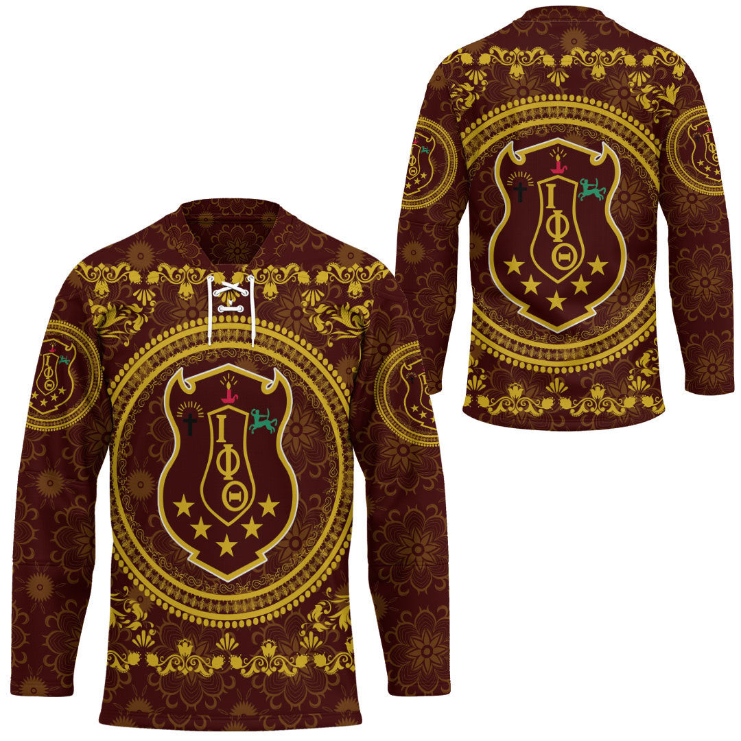 Africazone Clothing – Iota Phi Theta Floral Pattern Hockey Jersey A35