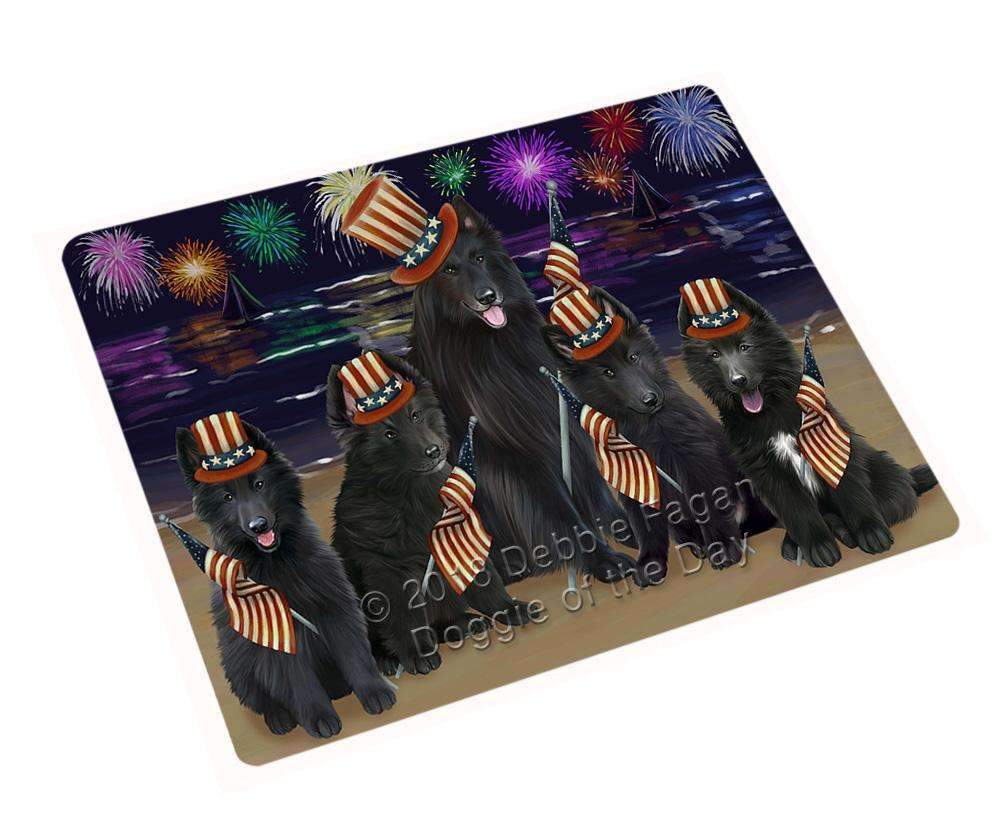 4Th Of July Independence Day Firework Belgian Shepherds Dog Blanket Blnkt61986