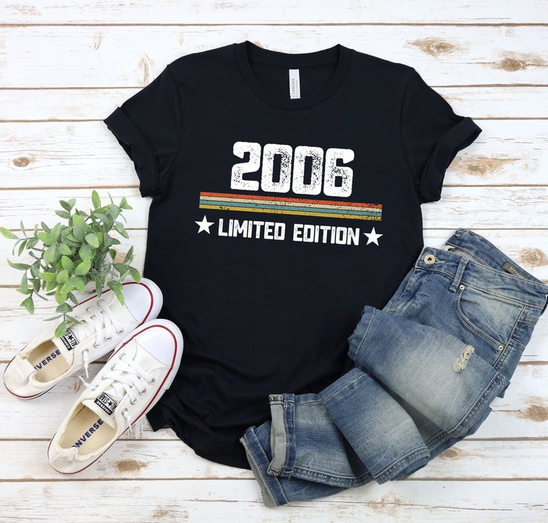 15Th Birthday Gift Idea, Vintage 2006 Shirt, 15Th Birthday Shirt, Fifteenth Birthday, Personalized Birthday Gift