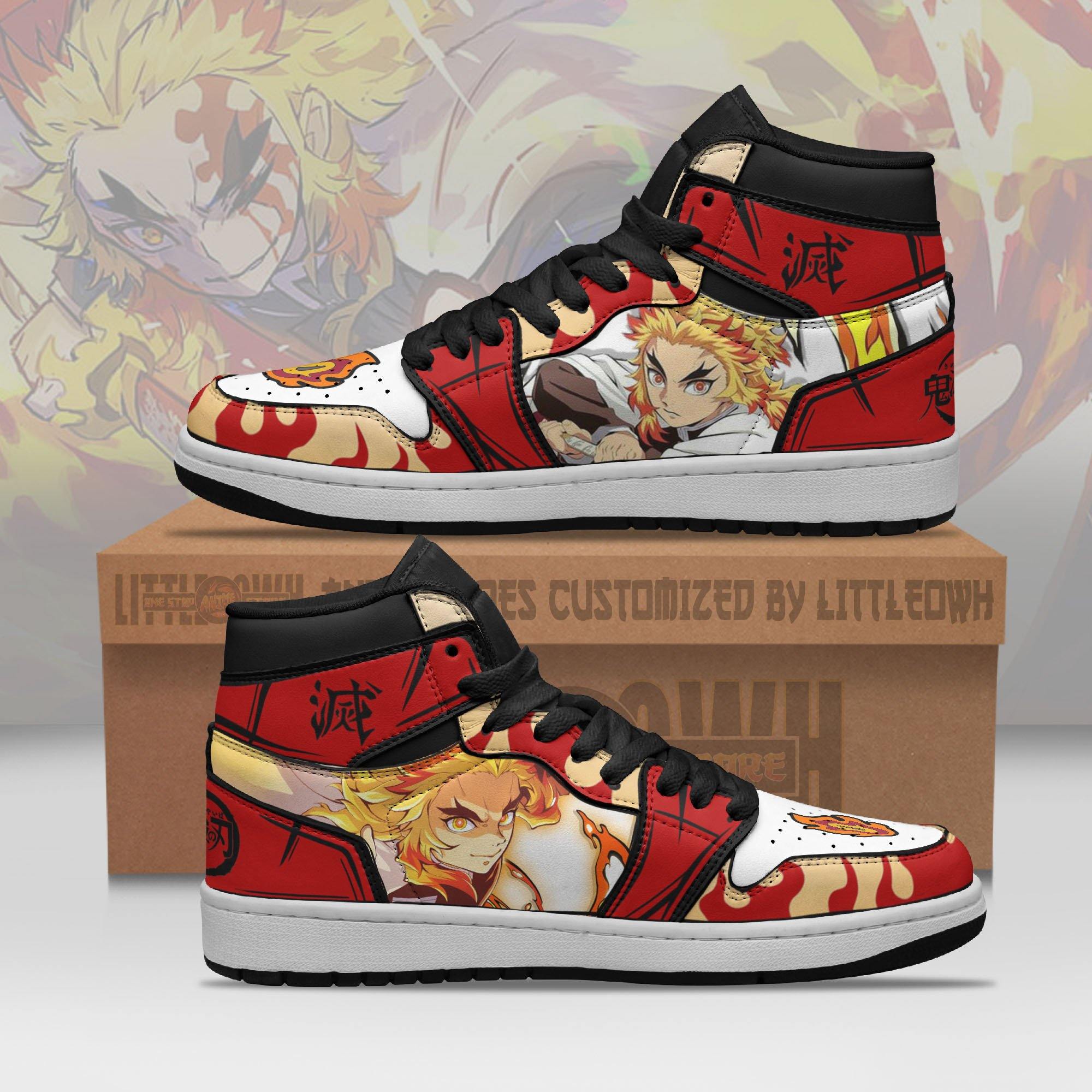 Knys Rengoku Kyojuro Shoes Anime Sneakers