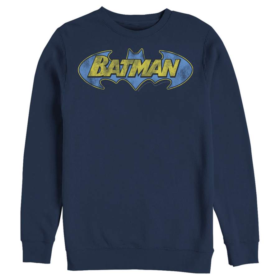 Batman Men’s Logo Retro Wing  Sweatshirt