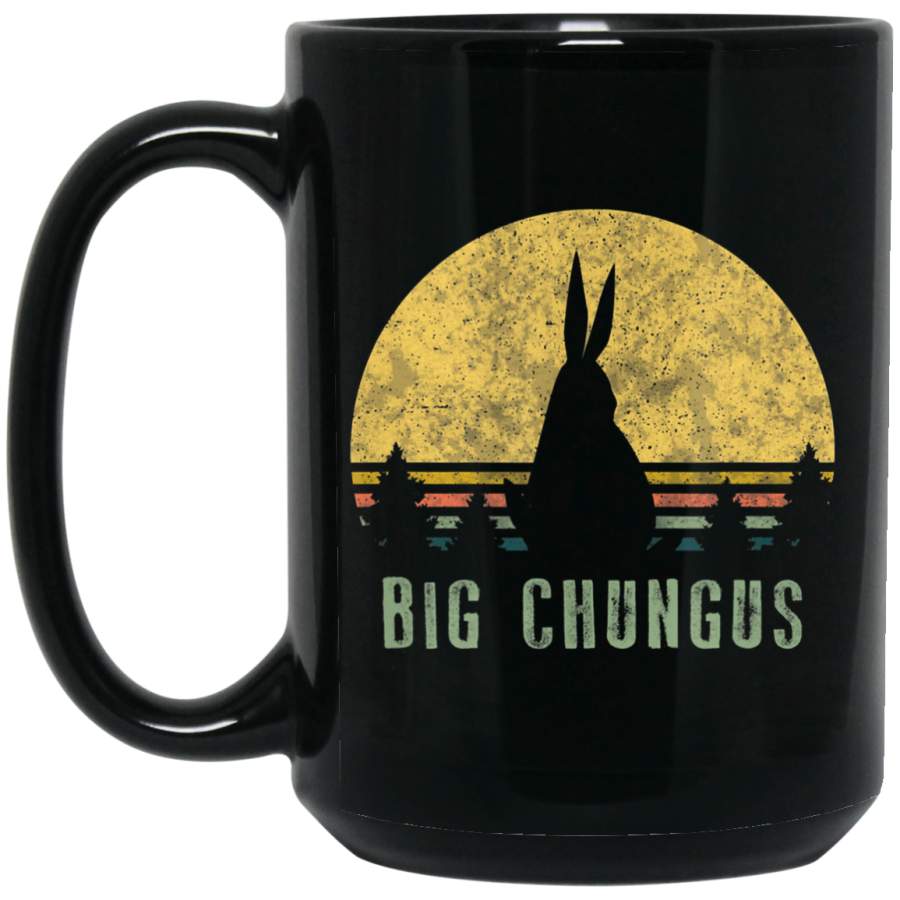 Big Chungus Retro Vintage Sunset Meme Video Game Gift Coffee Mug