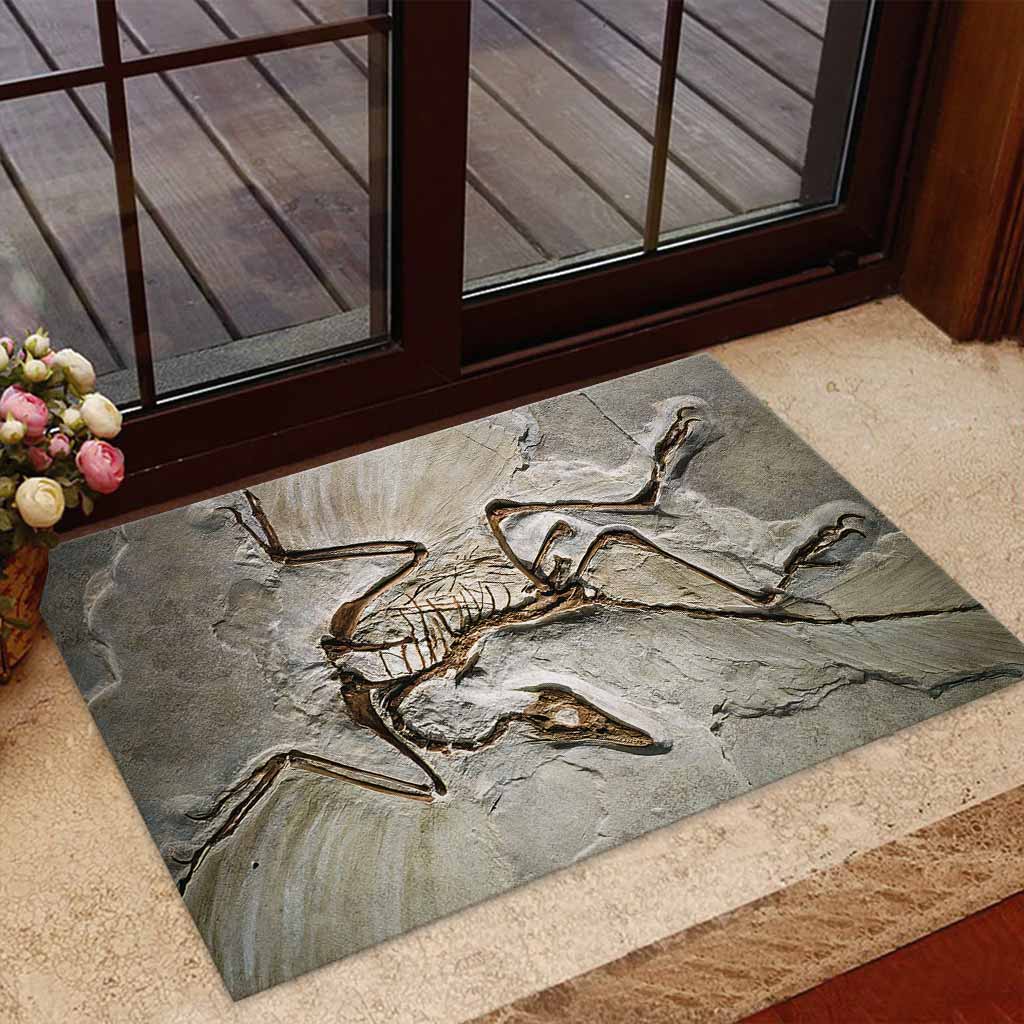 Dinosaur 3D Pattern Print Funny Indoor And Outdoor Doormat Warm House Gift Welcome Mat Gift For Dinosaur Lovers