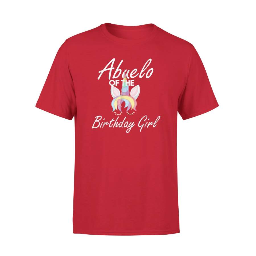 Abuelo Of The Unicorn Birthday Girl T-Shirt