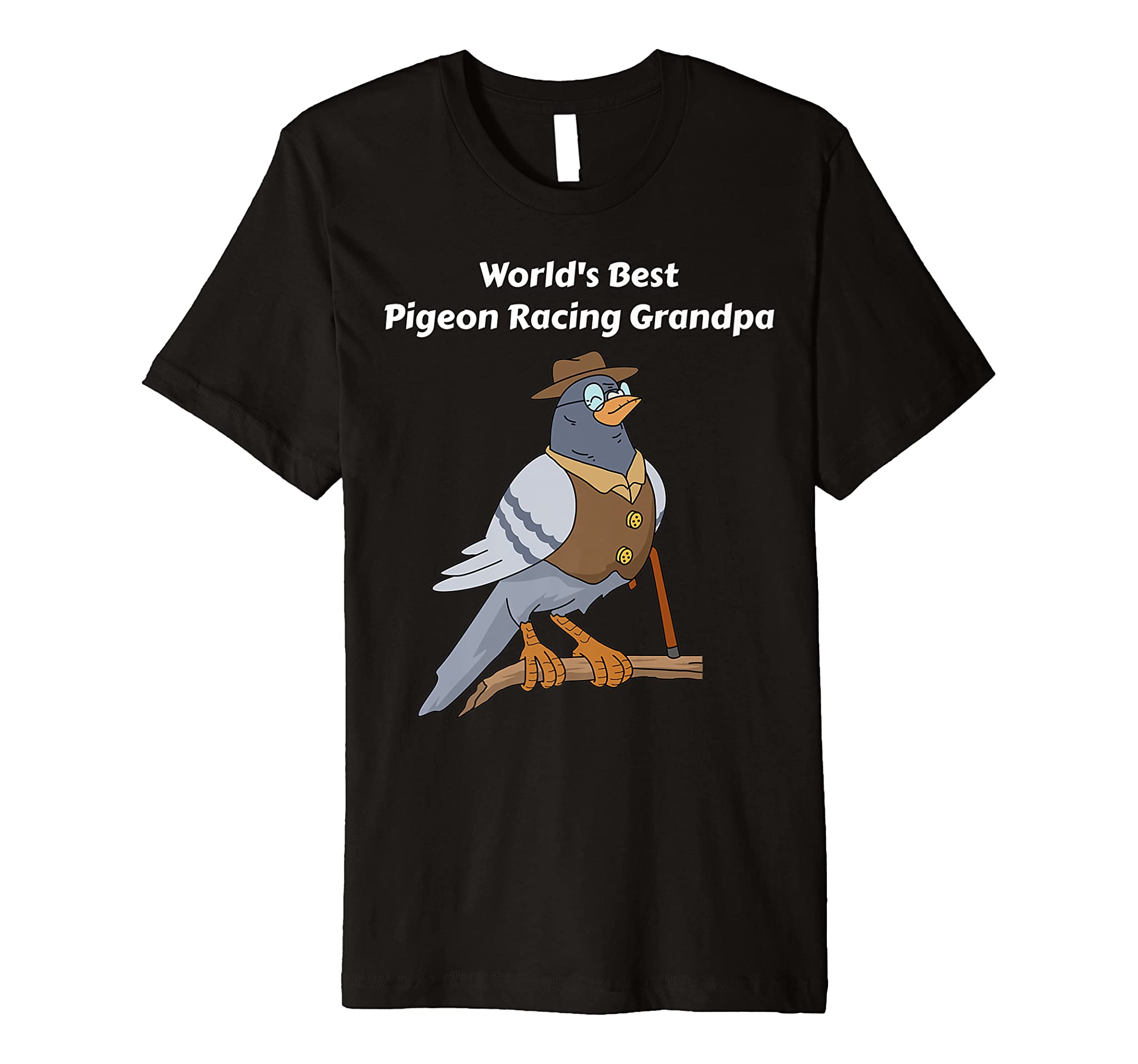 Pigeon Racing Gifts Men Grandpa Father’s Day Pigeon Racing Premium T-Shirt