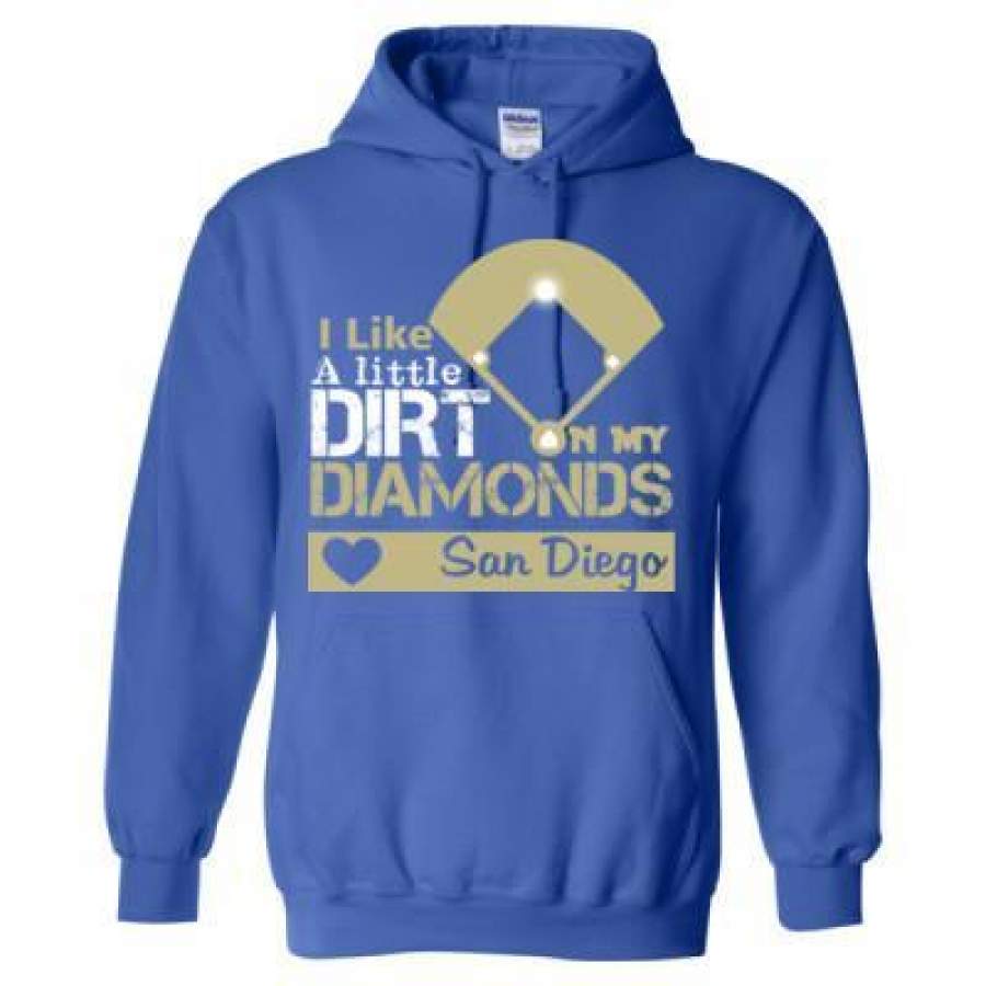 AGR San Diego Padres I Like A Little Dirt On My Diamonds – Heavy Blend™ Hooded Sweatshirt