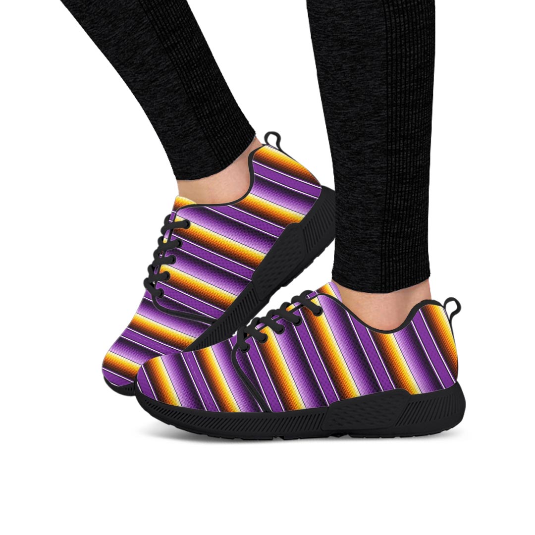 Yellow And Purple Mexican Baja Women’S Athletic Shoes