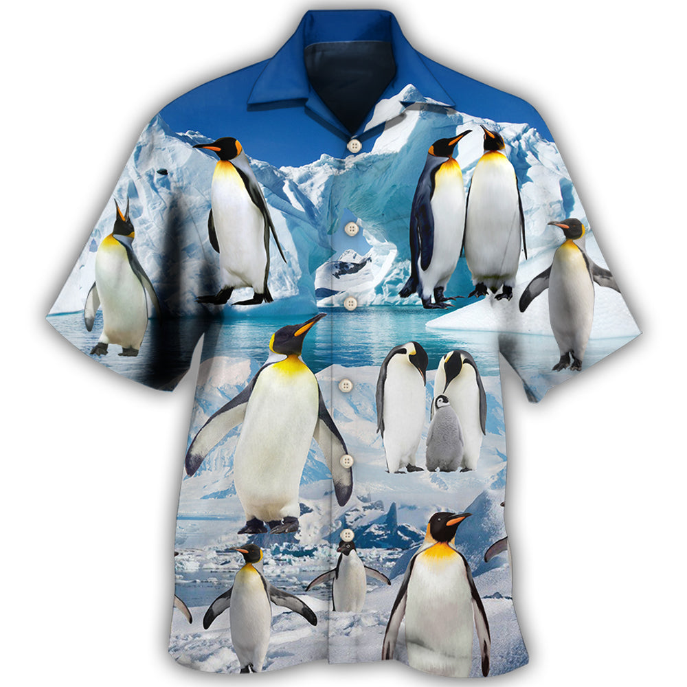 Penguin Cute Style In Snow – Hawaiian Shirt – Haws01Ndn140522