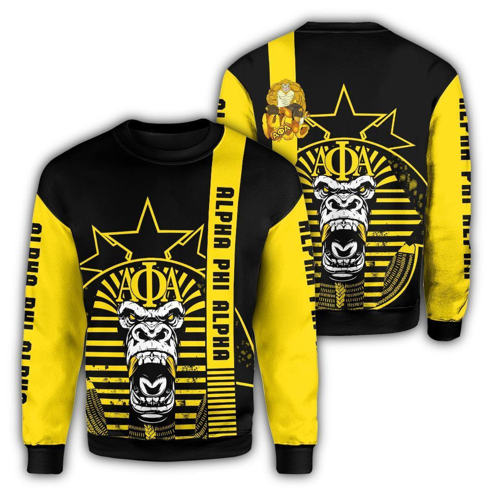 Fraternity Sweatshirt –  King Kong Alpha Phi Alpha Giza Crewneck Sweatshirt