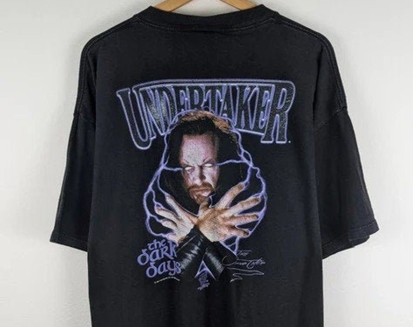 Vtg 90S 1997 Undertaker The Dark Days Wwf T-Shirt