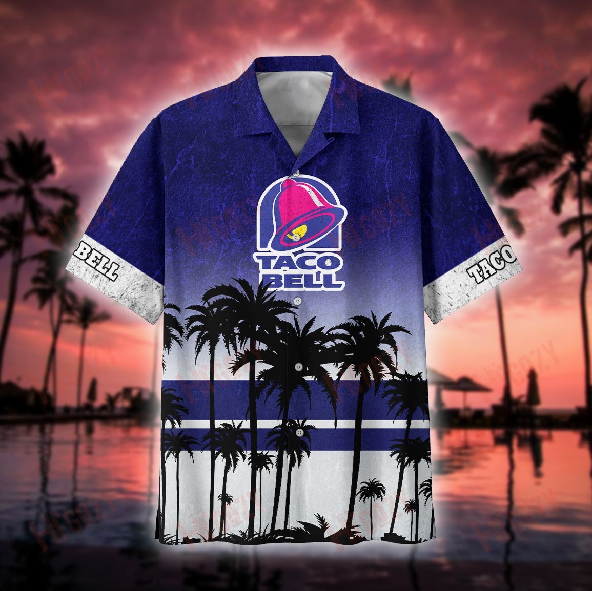 Taco Bell Hawaiian Shirt, Taco Bell Button Up Shirt, Taco Bell Vintage Shirt