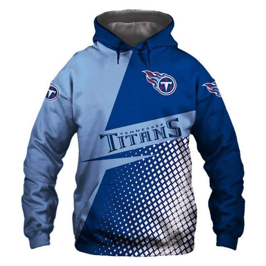 Tennessee Titans Grid Pattern 3D Hoodie