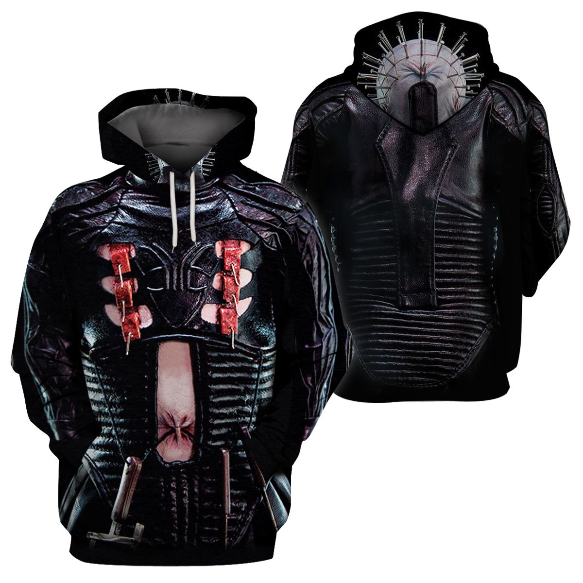 3D All-Over Printed Apparels “Halloween Scary Pinhead” (Av-Nq100)