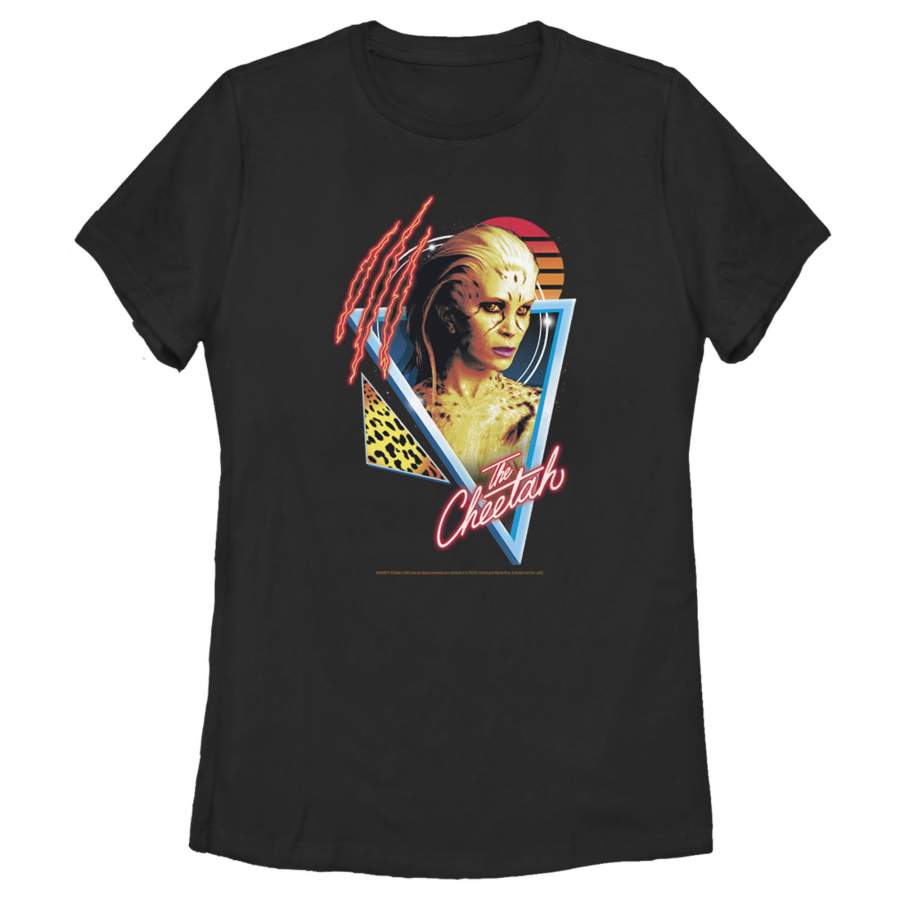 Wonder Woman 1984 Women’s Cheetah Retro Triangle  T-Shirt