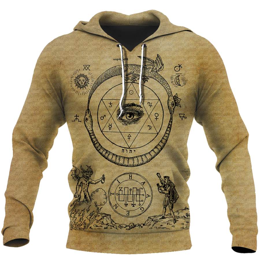 Alchemy 3D All Over Printed Shirts Hoodie JJ140102