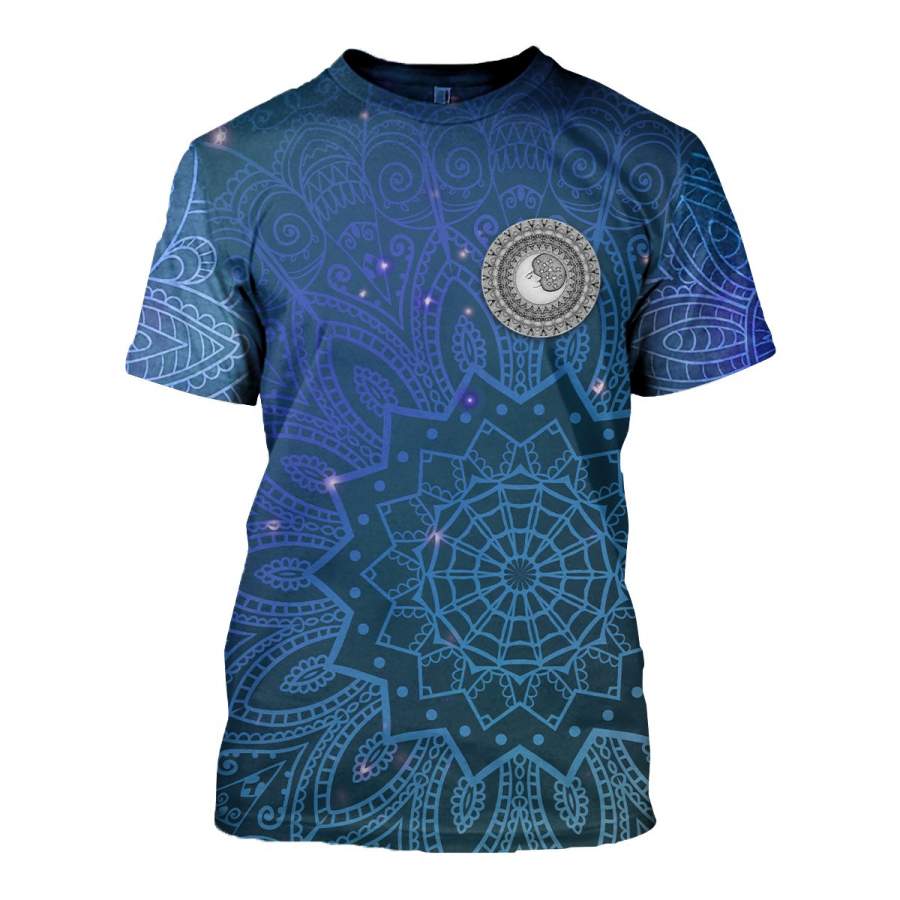 HIPPIE BLUE PEACE DOVE 3D FULL OVER PRINTED CLOTHES