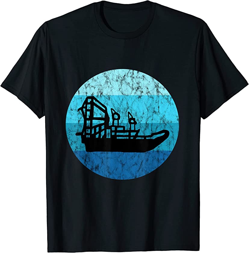 Airboat Retro Vintage Ocean Hydroplane Fanboat Airboating T-Shirt