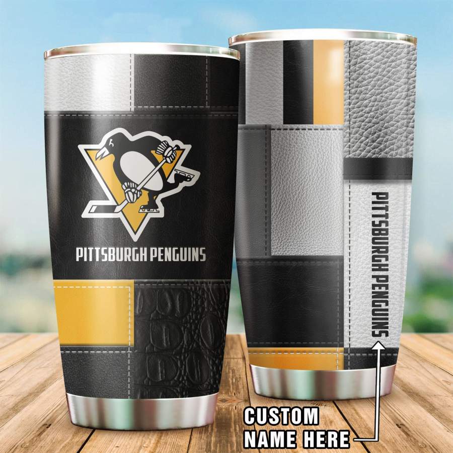 Pittsburgh Penguins  Printed Stainless Steel Insulated Tumbler Cup