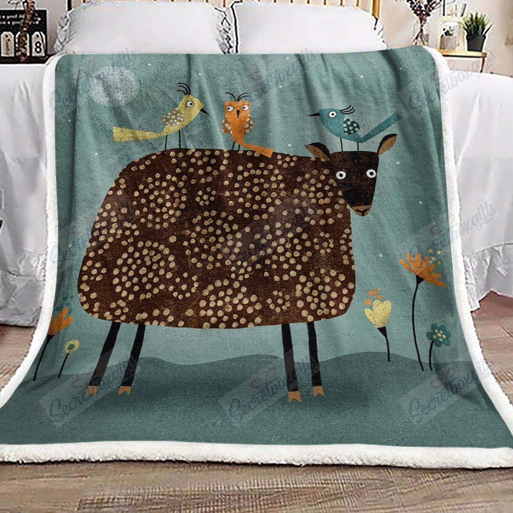 Animal Bird And Deer Gs-Cl-Ld2906 Fleece Blanket