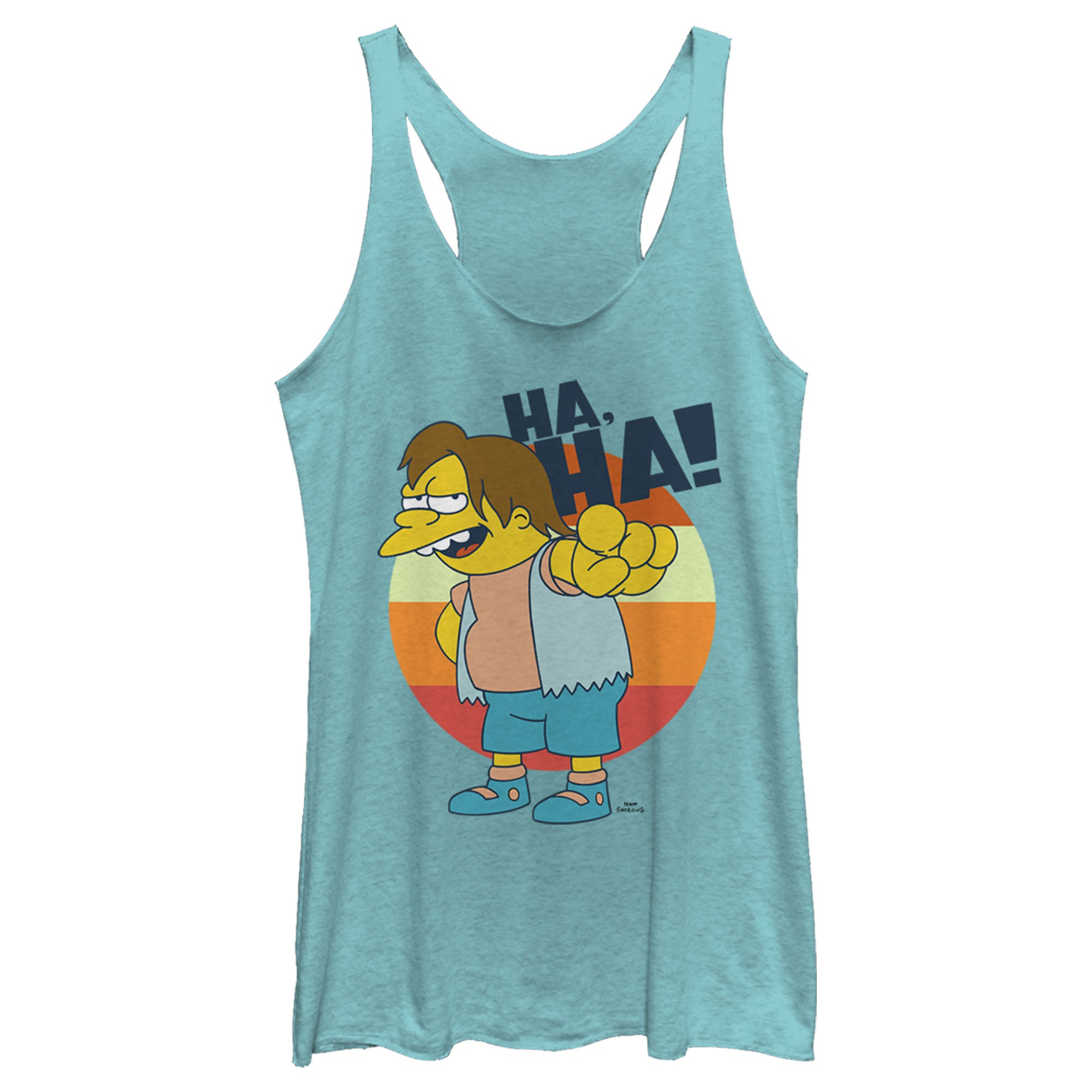 Women’S The Simpsons Nelson Laugh Racerback Tank Top