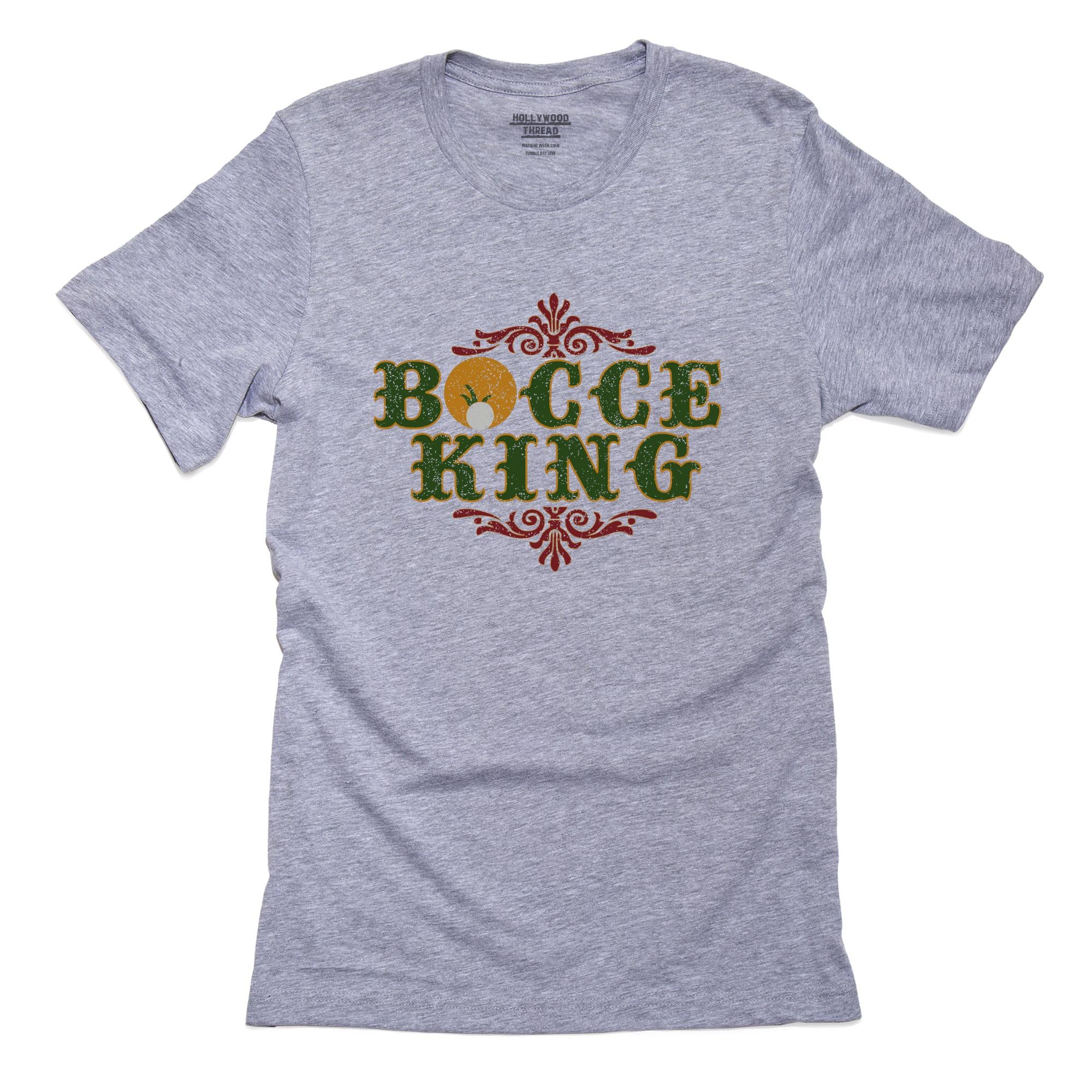 Bocce King – 60’s Vintage Retro Bocce Ball T-Shirt, Framed Print, Pillow, Golf Towel