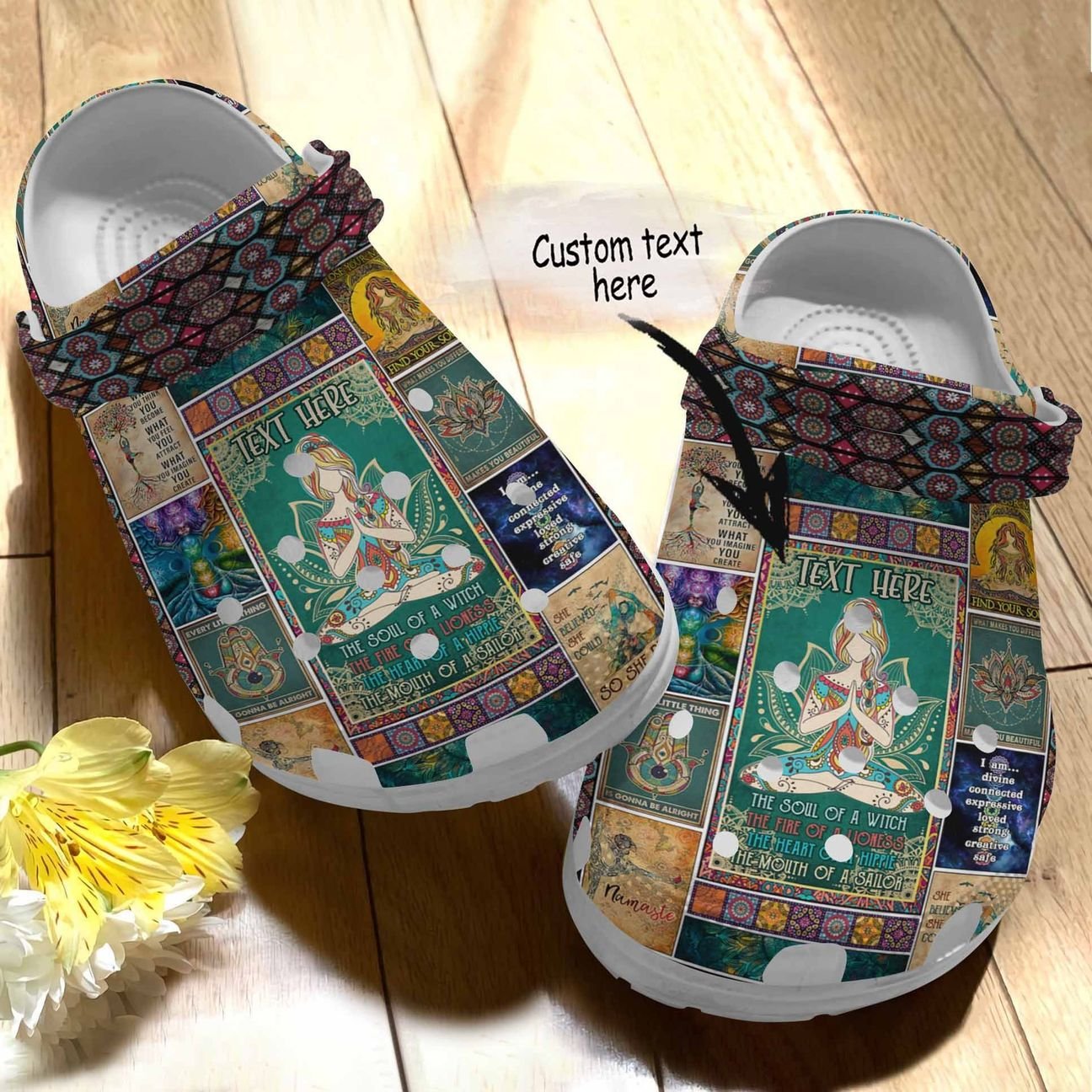 Amazing Hippie Personalized Personalize Clog, Custom Name, Text, Fashion Style For Women, Men, Kid, Print 3D