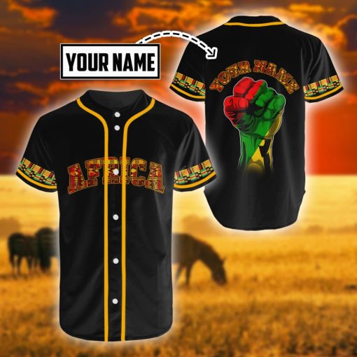 African American Fist Africa Flag Personalized 3D Shirts