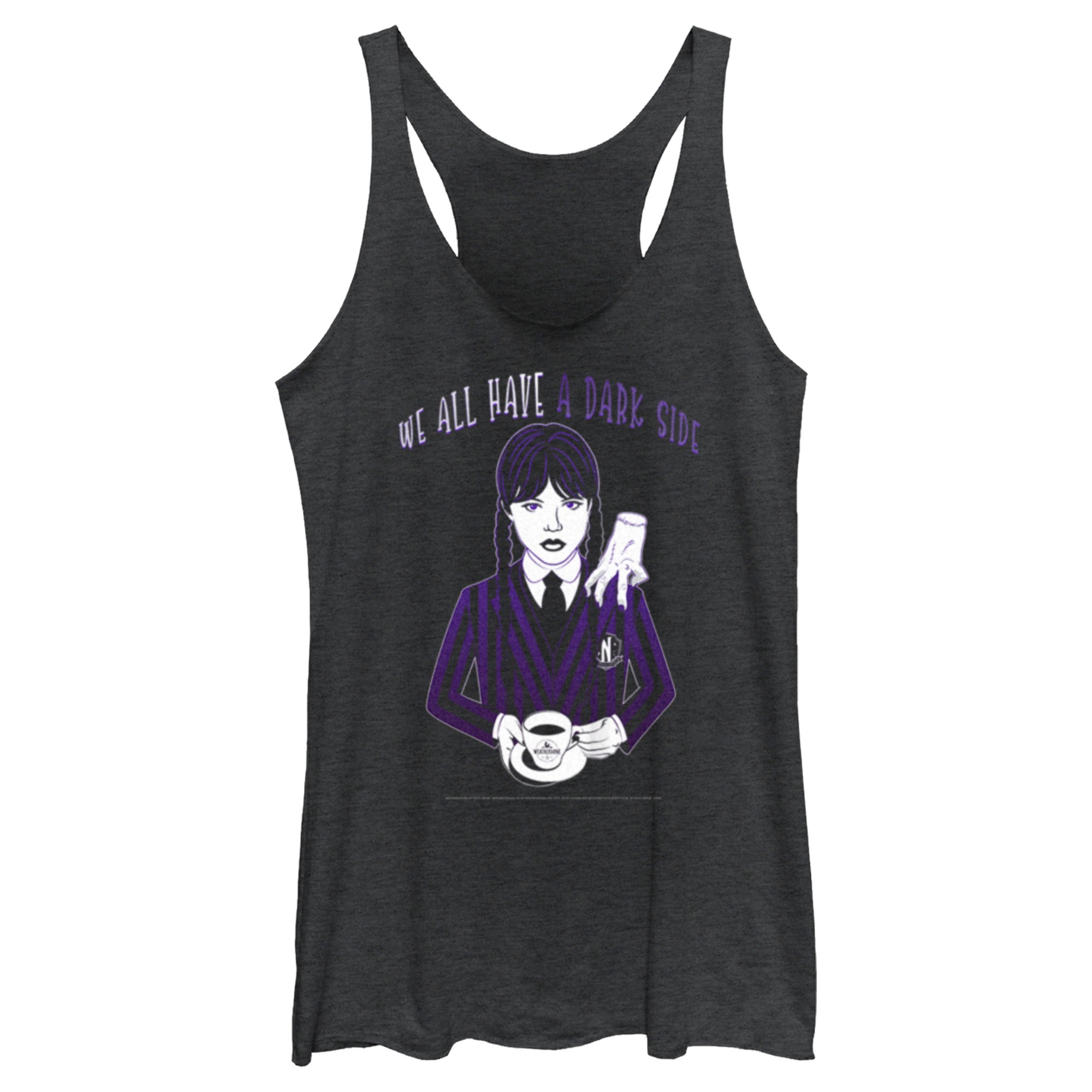 Women’S Wednesday We All Have A Dark Side Racerback Tank Top