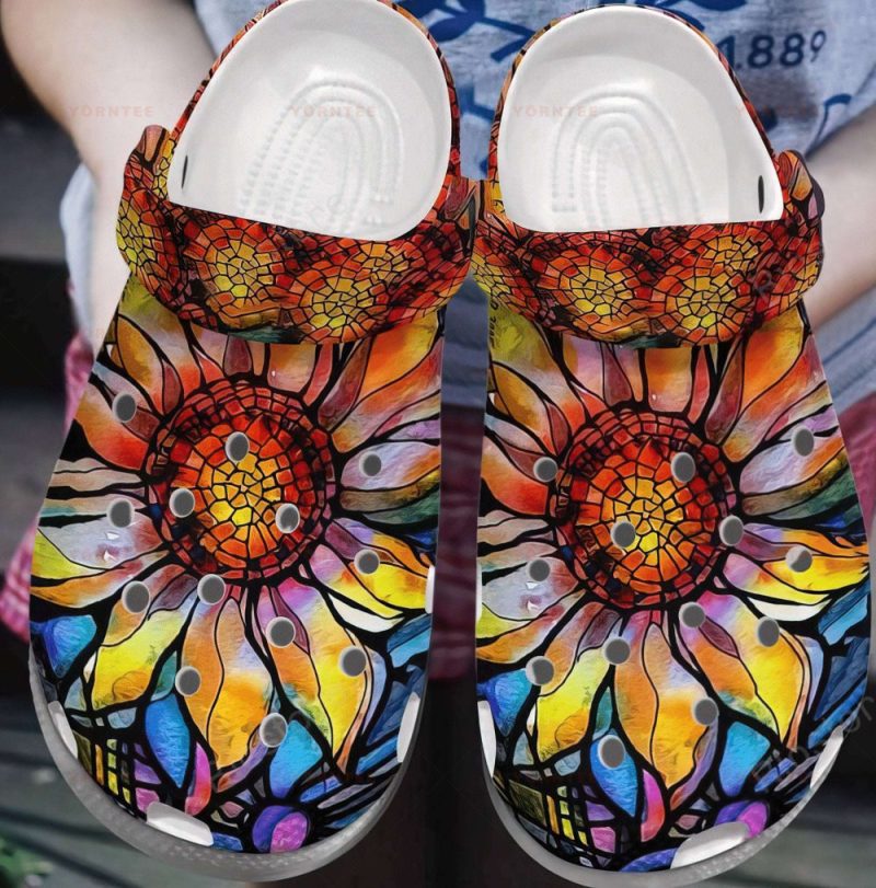 Flower Glasses 5 Gift For Lover Rubber clog Shoes Comfy Footwear