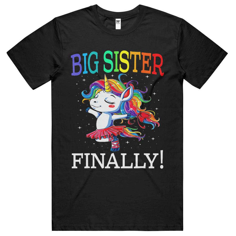 Big Sister Finally Unicorn Shirt – Unicorn Shirt For Girl Gift T Shirts