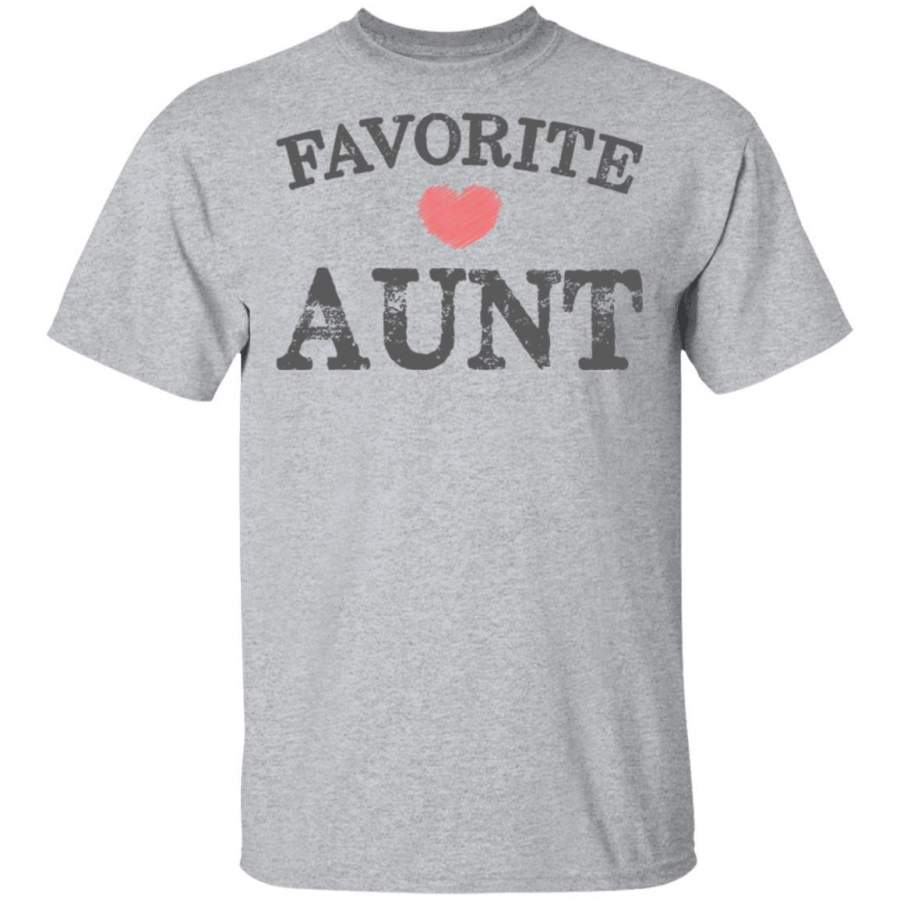 Favorite Aunt Heart Distressed Vintage shirt funny