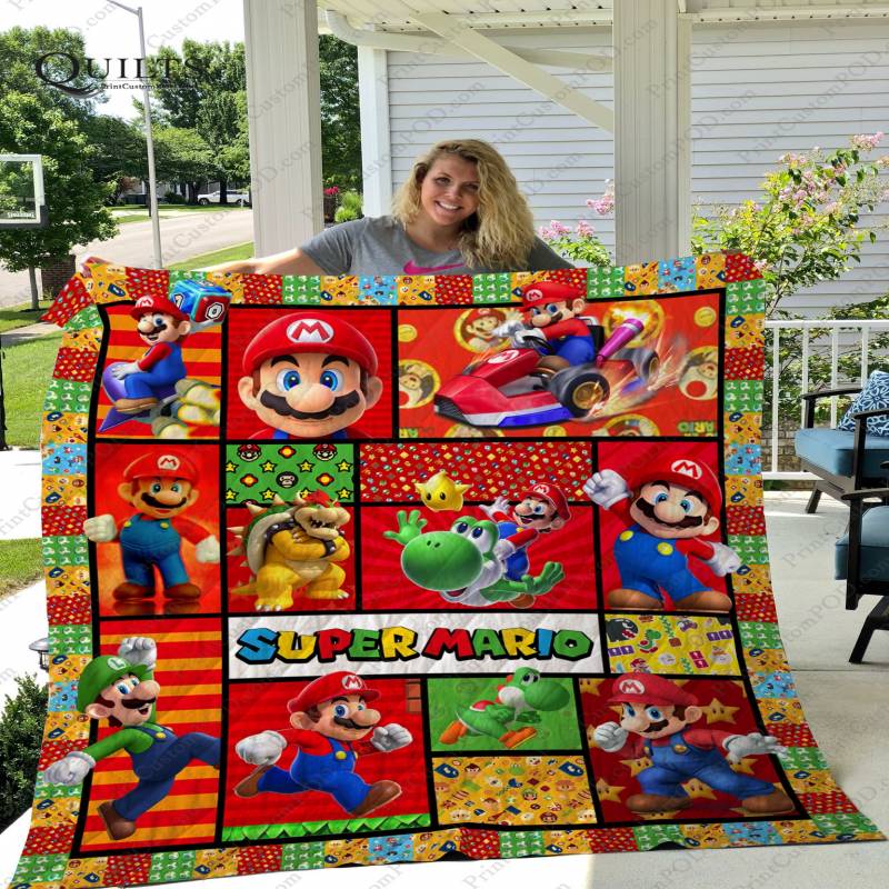 ADU- Mario 3D Quilt Blanket