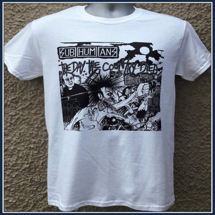 Subhumans T-Shirt Le Jour O¨´ Le Pays Est Mort Citizen Fish Culture Shock Punk Rock