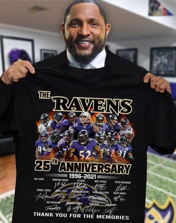 The baltimore ravens 25th anniversary signatures for fans Tshirt Hoodie Sweater