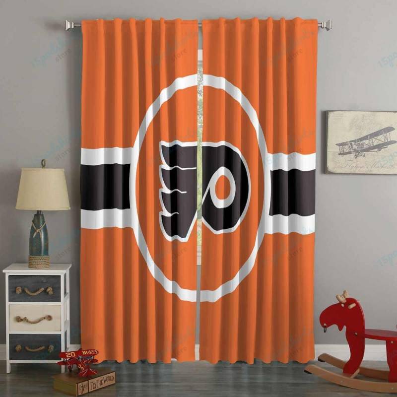 3D Printed Philadelphia Flyers Style Custom Living Room Curtains