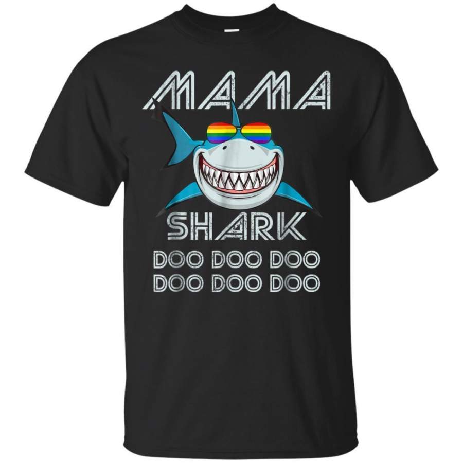 AGR Mama Shark Shirt  Doo Doo Rainbow Flag Fathers Day Gift Jaq T-shirt