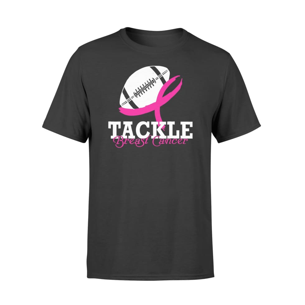 Tackle Breast Cancer Shirt Football Survivor Pink Ribbon Gift Shirt For Men Women Unisex T-Shirt Hoodie Sweatshirt Plus Size S-5Xl