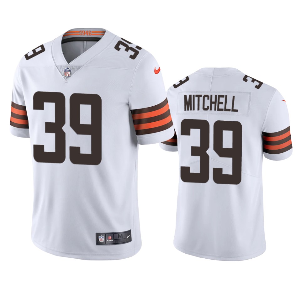 Cleveland Browns Terrance Mitchell White 2020 Vapor Limited Jersey – Mens