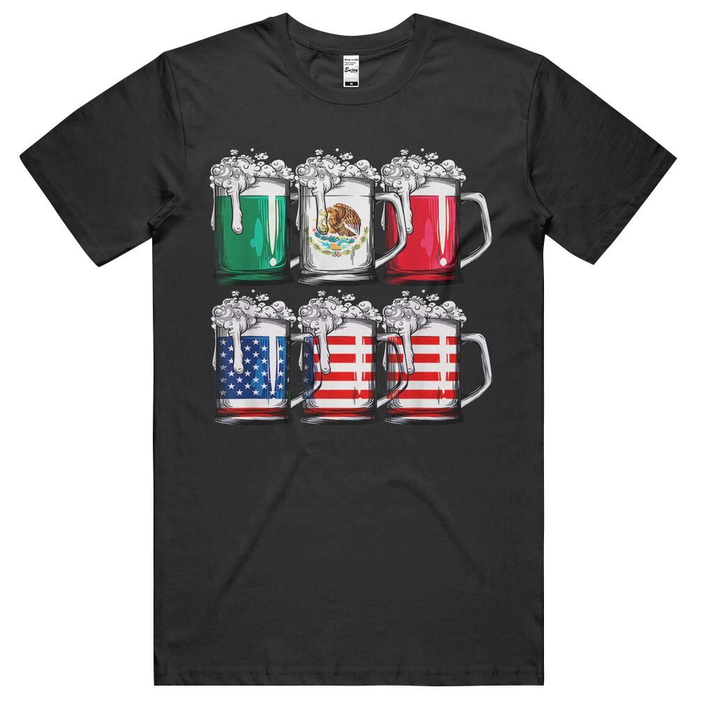 Beer Mexican American Flag Cinco De Mayo Men Women t-shirt, hoodie, long sleeve tee