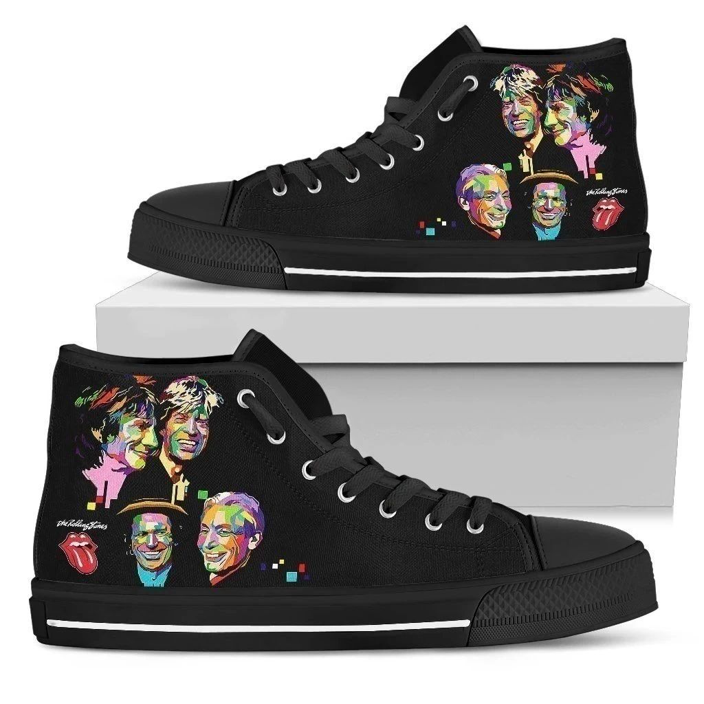 The Rolling Stones Sneakers High Top Shoes For Fan High Top Shoes VA95