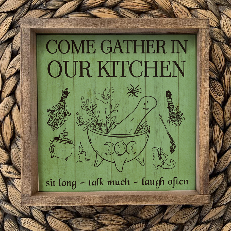 Gather In Our Kitchen Poster – MD – Home Decor Styles