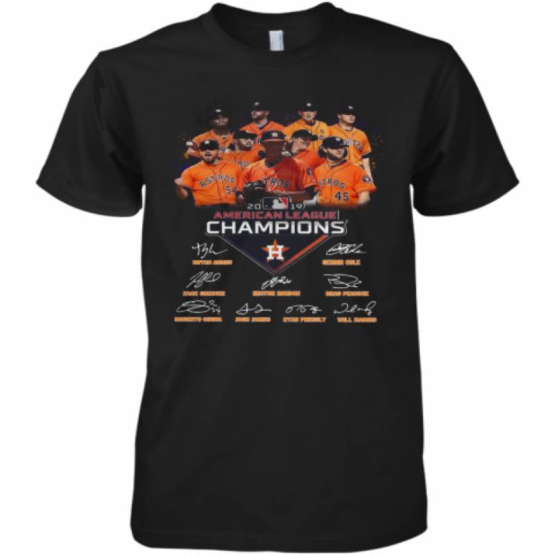 Houston Astros 2019 American League Champions Signature Premium Men's T-Shirt