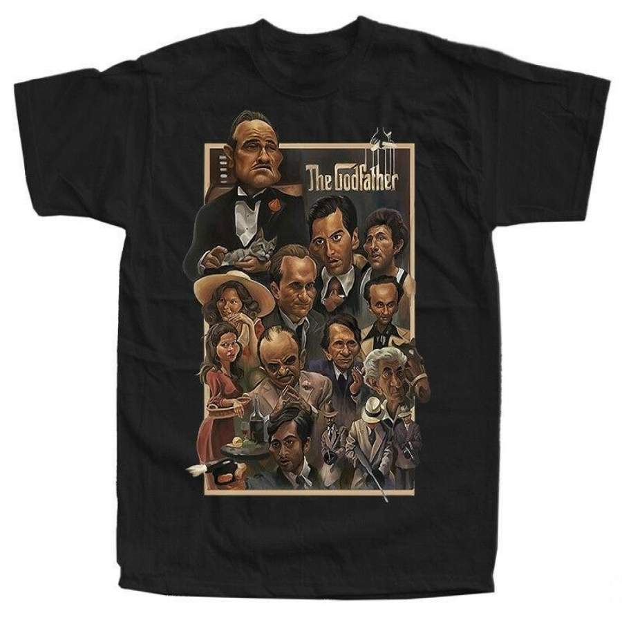 The Godfather Movie Poster Men’s Tops Tees T Shirt