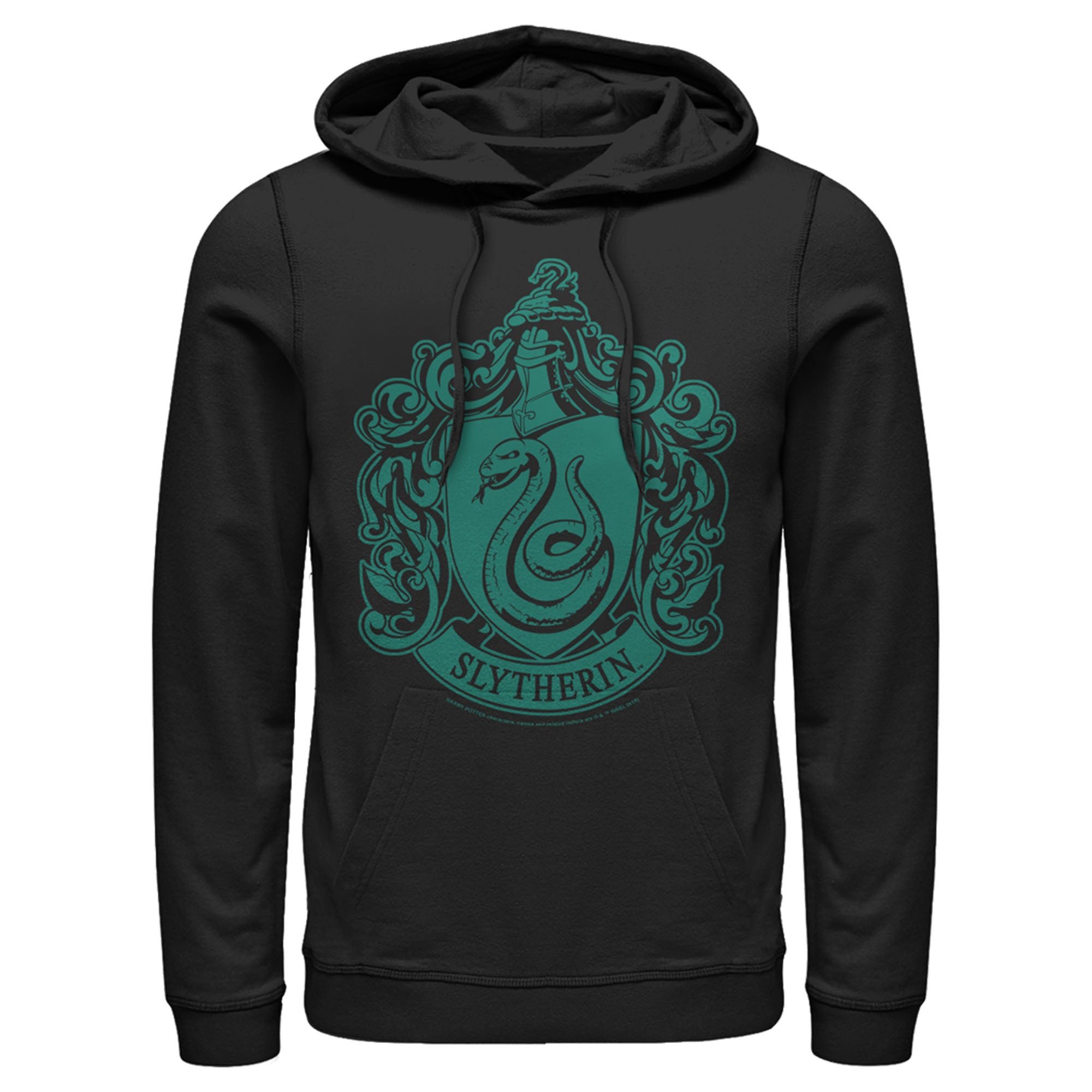 Men’S Harry Potter Slytherin House Crest Pull Over Hoodie