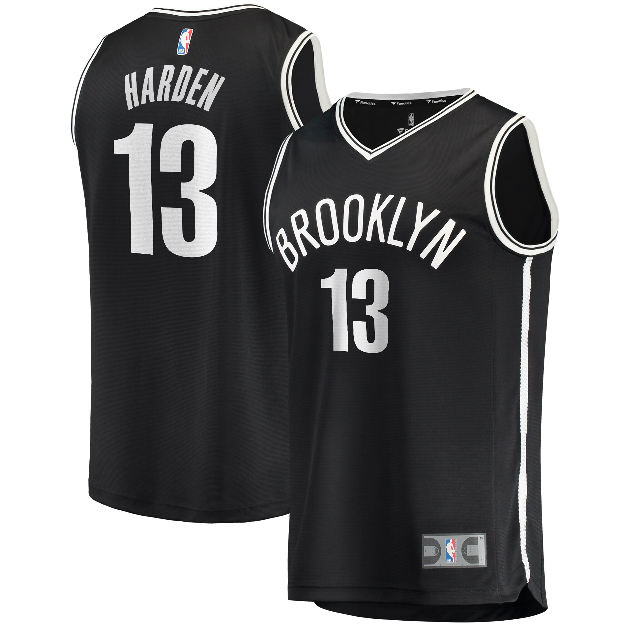 James Harden Brooklyn Nets Youth 2020/21 Fast Break Jersey Black – Icon Edition