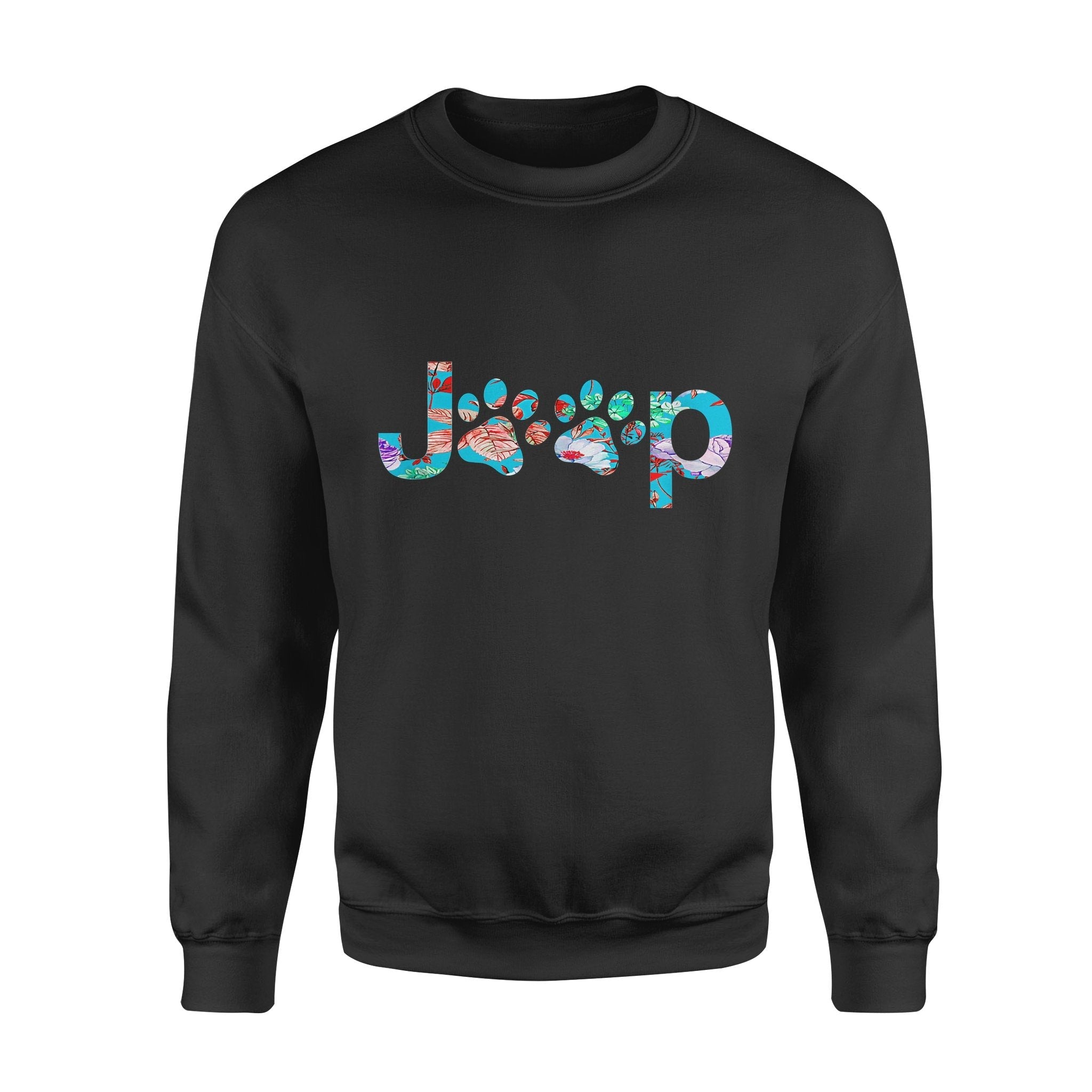 Hobbies Gift Idea – Jeep Paw Prints Dogs, Jeeps Owner Women Girls – Standard Crew Neck Sweatshirt Lt11