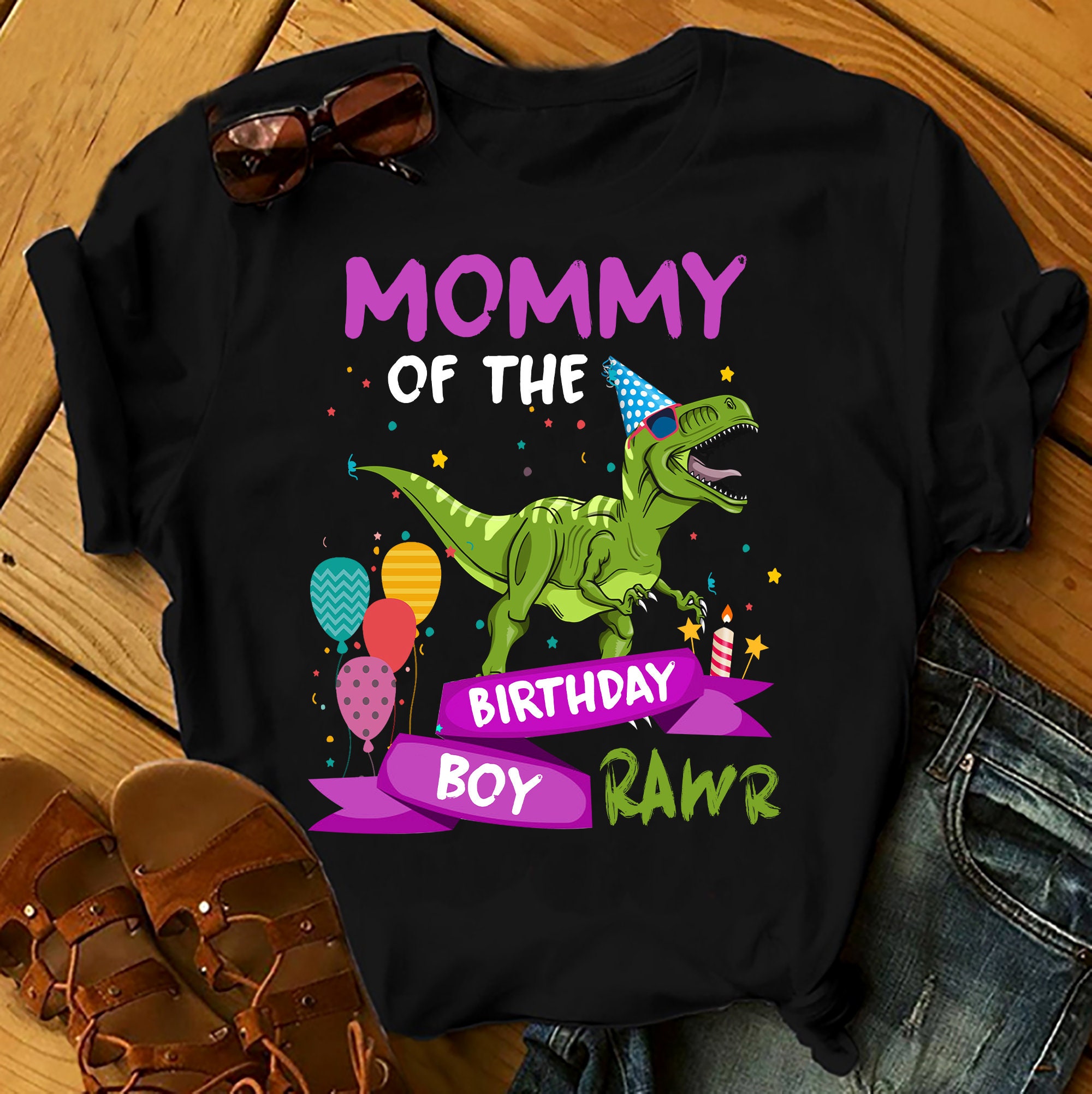 Mommy Of The Birthday Boy Shirts Men Women, Birthday T Shirts, Summer Tops, Beach T Shirts