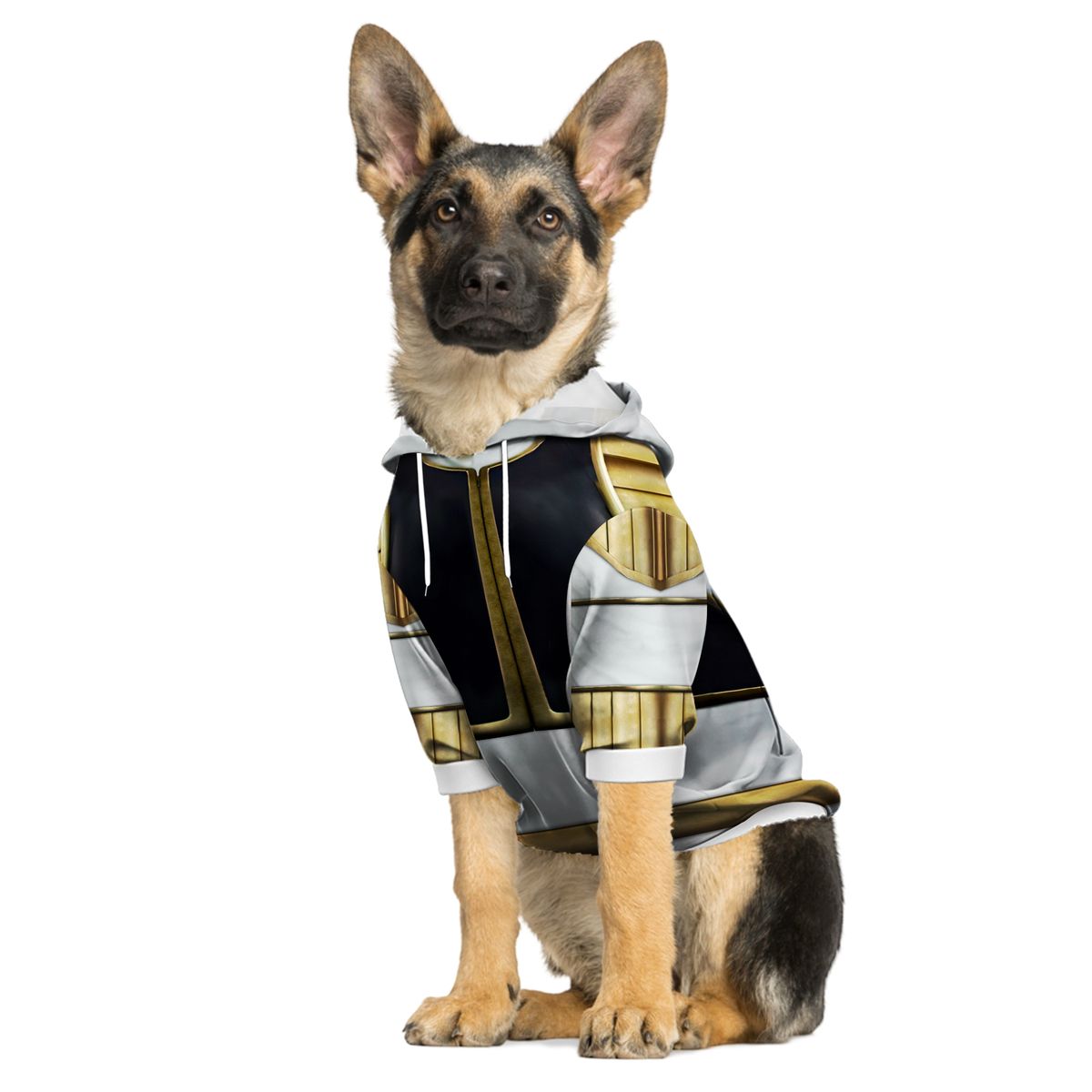 Gearhumans 3D Mighty Morphin Black Power Rangers Custom Pet Hoodie